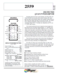Datasheet UDQ2559EB производства Allegro